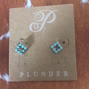 Plunder Teal Earrings